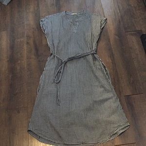 Gingham Dress | Cap-Sleeves | Pockets | Tie-Waist